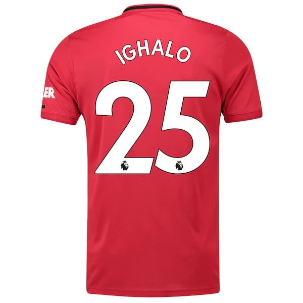 Replicas Camiseta Manchester United NO.25 Ighalo 1ª 2019/20 Rojo
